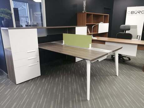 Photo of CITE double workstation by Groupe Lacasse, 100x75 1995.00$ Qty: 1, vue 4, available at Oburo in Montreal