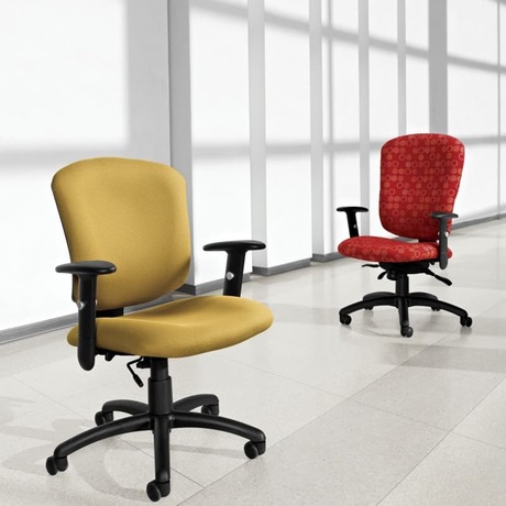 Photo de Chaise ergonomique ajustable Supra X par Global Furniture, vue 3, disponible chez Oburo à Montréal