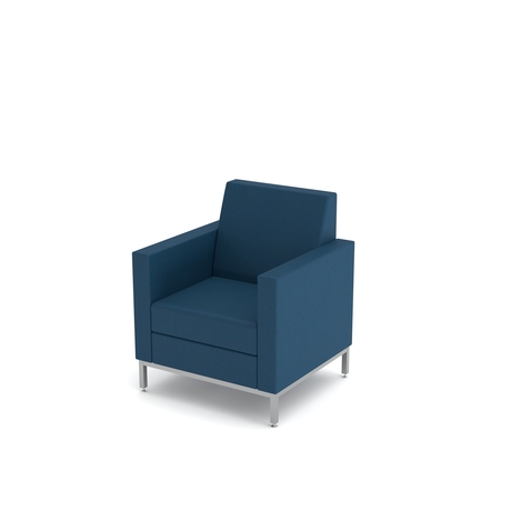 Photo of 1-seat armchair with regular profile and armrests by ADI, vue 1, available at Oburo in Montreal