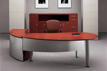 Photo of Custom Desking by Global, vue 4, available at Oburo in Montreal