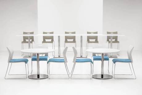 Photo of Duet Visitors Chair by Global, vue 2, available at Oburo in Montreal