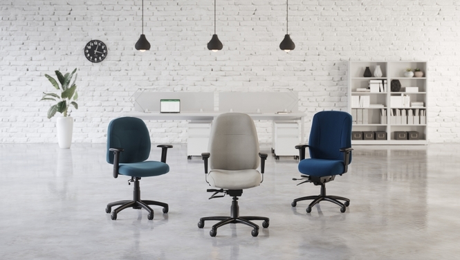 Photo de Part-Time | Fauteuil fonctionnel à dossier posture, vue 1, disponible chez Oburo à Montréal