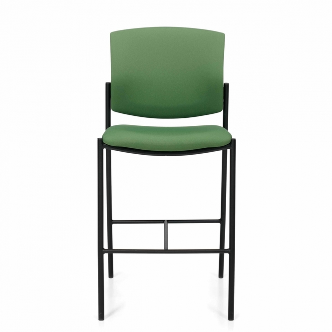 Photo of Ibex | Armless Upholstered Seat & Back Guest Bar Stool, vue 1, available at Oburo in Montreal