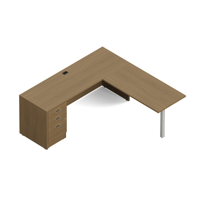 Photo de Newland | Bureau en L de 72 po L x 72 po P, vue 1, disponible chez Oburo à Montréal