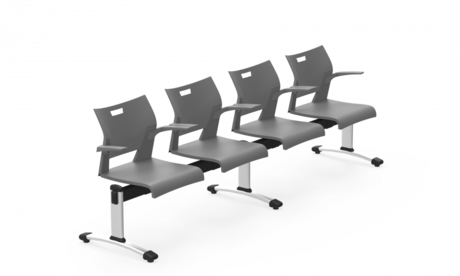 Photo of duet-beam-seating-by-global gallery image 14. Gallery 2. Details at Oburo, your expert in office, medical clinic and classroom furniture in Montreal.