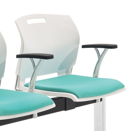 Photo of duet-beam-seating-by-global gallery image 8. Gallery 8. Details at Oburo, your expert in office, medical clinic and classroom furniture in Montreal.