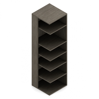 Photo of zira-end-shelves-by-global gallery image 12. Gallery 35. Details at Oburo, your expert in office, medical clinic and classroom furniture in Montreal.