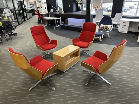 Photo of kruze-lounge-chairs gallery image 2. .. Details at Oburo, your expert in office, medical clinic and classroom furniture in Montreal.