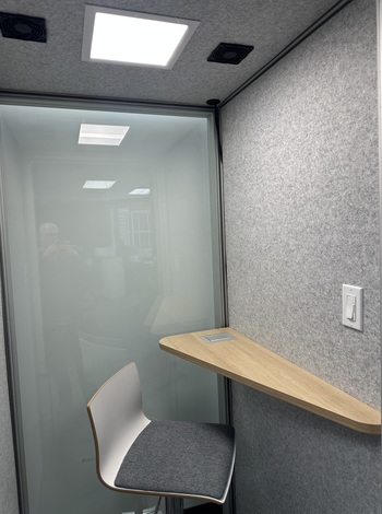 Photo of mute-box-from-artopex-solo gallery image 2. Interior. Details at Oburo, your expert in office, medical clinic and classroom furniture in Montreal.