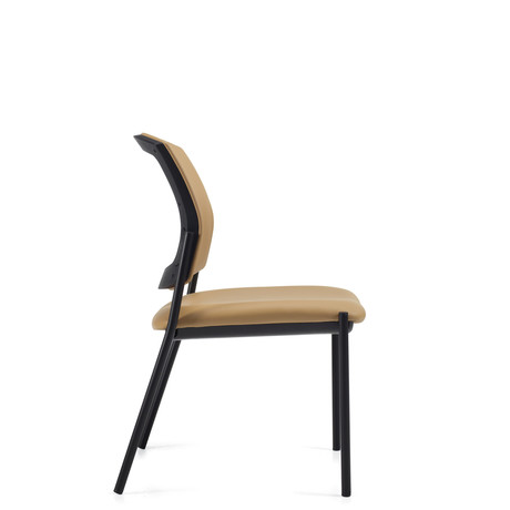 Photo of ibex-upholstered-seat-back-armless-guest-chair gallery image 1. Gallery 6. Details at Oburo, your expert in office, medical clinic and classroom furniture in Montreal.