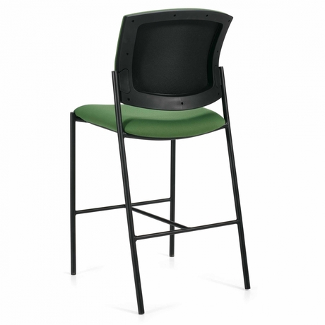 Photo of ibex-armless-upholstered-seat-back-guest-bar-stool gallery image 2. Gallery 3. Details at Oburo, your expert in office, medical clinic and classroom furniture in Montreal.