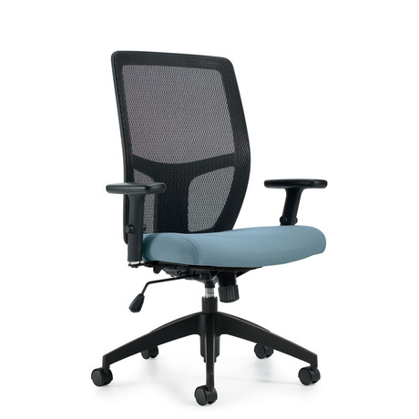 Photo of format-high-mesh-back-synchro-tilter gallery image 2. Gallery 8. Details at Oburo, your expert in office, medical clinic and classroom furniture in Montreal.