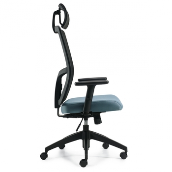 Photo of format-high-back-synchro-tilter-with-adjustable-headrest gallery image 4. Gallery 3. Details at Oburo, your expert in office, medical clinic and classroom furniture in Montreal.