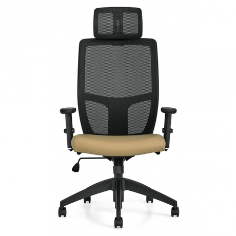 Photo of format-high-back-synchro-tilter-with-adjustable-headrest gallery image 3. Gallery 4. Details at Oburo, your expert in office, medical clinic and classroom furniture in Montreal.