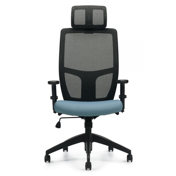 Photo of format-high-back-synchro-tilter-with-adjustable-headrest gallery image 6. Gallery 1. Details at Oburo, your expert in office, medical clinic and classroom furniture in Montreal.