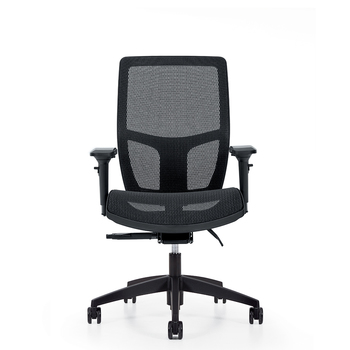 Photo de format-fauteuil-a-basculement-synchronise-avec-capteur-de-poids-assise-et-dossier-haut-en-tissu-maille image de galerie 4. Gallery 1. Tous les détails chez Oburo, expert en mobilier de bureau pour la clinique ou la salle de classe à Montréal.