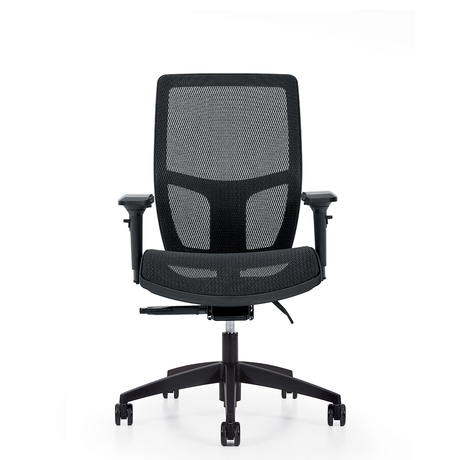Photo de format-fauteuil-a-basculement-synchronise-avec-capteur-de-poids-assise-et-dossier-haut-en-tissu-maille image de galerie 4. Gallery 1. Tous les détails chez Oburo, expert en mobilier de bureau pour la clinique ou la salle de classe à Montréal.