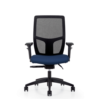 Photo of format-high-back-weight-sensing-synchro-tilter-upholstered-seat-and-mesh-back gallery image 4. Gallery 1. Details at Oburo, your expert in office, medical clinic and classroom furniture in Montreal.