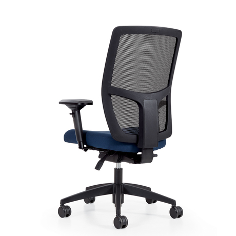 Photo of format-high-back-weight-sensing-synchro-tilter-upholstered-seat-and-mesh-back gallery image 1. Gallery 4. Details at Oburo, your expert in office, medical clinic and classroom furniture in Montreal.