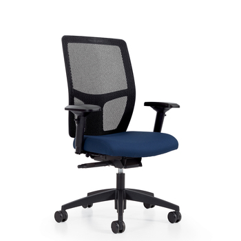 Photo of format-high-back-weight-sensing-synchro-tilter-upholstered-seat-and-mesh-back gallery image 3. Gallery 2. Details at Oburo, your expert in office, medical clinic and classroom furniture in Montreal.