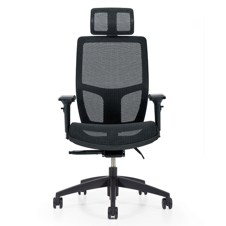 Photo of format-high-back-weight-sensing-synchro-tilter-with-headrest-mesh-seat-and-back gallery image 4. Gallery 1. Details at Oburo, your expert in office, medical clinic and classroom furniture in Montreal.