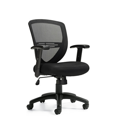 Photo of petra-mesh-back-tilter gallery image 2. Gallery 2. Details at Oburo, your expert in office, medical clinic and classroom furniture in Montreal.