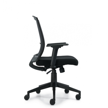 Photo of toma-mesh-back-synchro-tilter gallery image 1. Gallery 3. Details at Oburo, your expert in office, medical clinic and classroom furniture in Montreal.