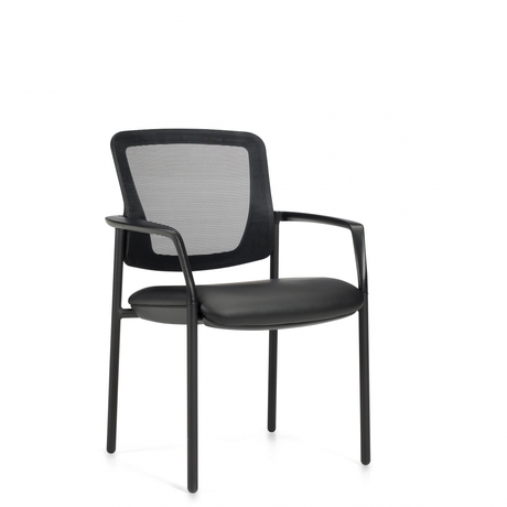 Photo de eor-fauteuil-d-invite-a-dossier-en-tissu-maille image de galerie 3. Gallery 2. Tous les détails chez Oburo, expert en mobilier de bureau pour la clinique ou la salle de classe à Montréal.