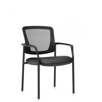 Photo de eor-fauteuil-d-invite-a-dossier-en-tissu-maille image de galerie 3. Gallery 2. Tous les détails chez Oburo, expert en mobilier de bureau pour la clinique ou la salle de classe à Montréal.