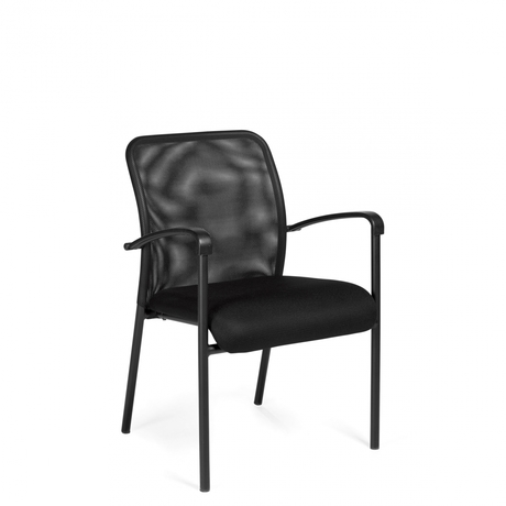 Photo de dash-fauteuil-d-invites-avec-assise-rembourree-et-dossier-en-tissu-maille image de galerie 2. Gallery 2. Tous les détails chez Oburo, expert en mobilier de bureau pour la clinique ou la salle de classe à Montréal.