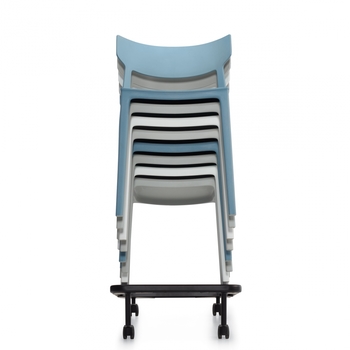 Photo de kylie-chaises-empilables-legeres-et-polyvalentes-gris image de galerie 4. Gallery 9. Tous les détails chez Oburo, expert en mobilier de bureau pour la clinique ou la salle de classe à Montréal.