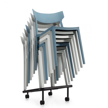 Photo de kylie-chaises-empilables-legeres-et-polyvalentes-gris image de galerie 3. Gallery 10. Tous les détails chez Oburo, expert en mobilier de bureau pour la clinique ou la salle de classe à Montréal.