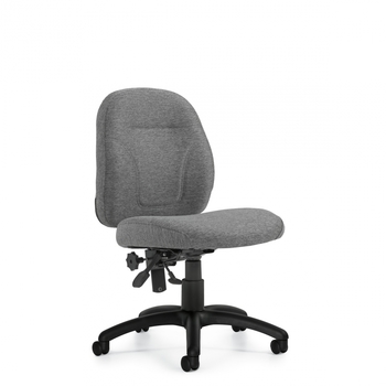 Photo of part-time-armless-posture-task-chair gallery image 2. Gallery 2. Details at Oburo, your expert in office, medical clinic and classroom furniture in Montreal.