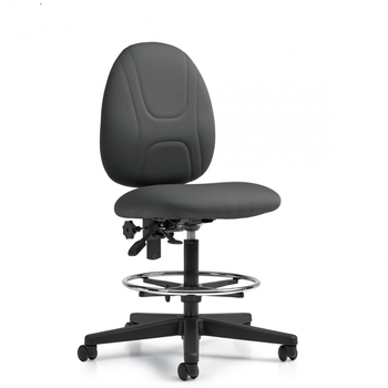 Photo de beta-tabouret-fonctionnel-de-dessinateur-a-dossier-posture-sans-accoudoirs image de galerie 2. Gallery 2. Tous les détails chez Oburo, expert en mobilier de bureau pour la clinique ou la salle de classe à Montréal.