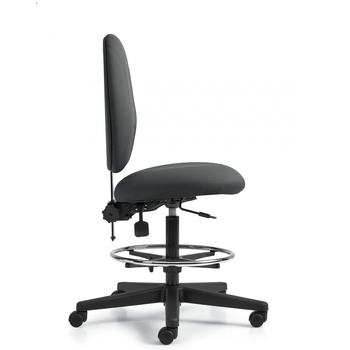 Photo de beta-tabouret-fonctionnel-de-dessinateur-a-dossier-posture-sans-accoudoirs image de galerie 1. Gallery 3. Tous les détails chez Oburo, expert en mobilier de bureau pour la clinique ou la salle de classe à Montréal.