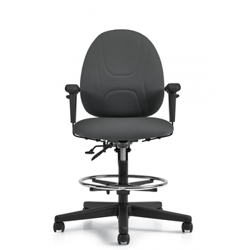 Photo de beta-tabouret-fonctionnel-de-dessinateur-a-dossier-posture-avec-accoudoirs image de galerie 3. Gallery 1. Tous les détails chez Oburo, expert en mobilier de bureau pour la clinique ou la salle de classe à Montréal.