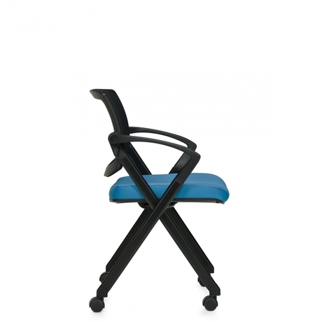 Photo of gennex-nesting-guest-armchair-on-casters-with-arms gallery image 2. Gallery 4. Details at Oburo, your expert in office, medical clinic and classroom furniture in Montreal.