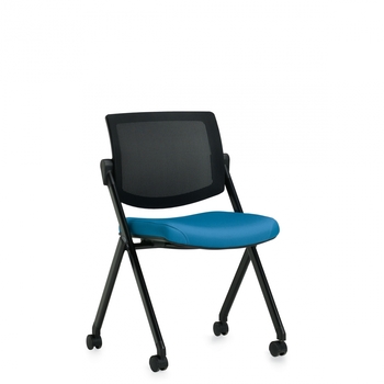 Photo of gennex-armless-nesting-guest-chair-on-casters gallery image 7. Gallery 2. Details at Oburo, your expert in office, medical clinic and classroom furniture in Montreal.