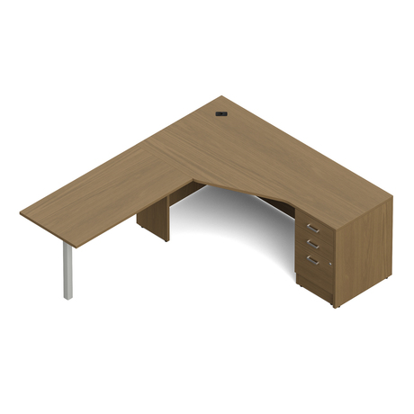 Photo of newland-l-shaped-desk-84-w-x-72-d gallery image 1. Gallery 1. Details at Oburo, your expert in office, medical clinic and classroom furniture in Montreal.